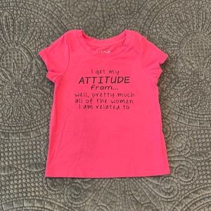Cat and Jack (custom) Attitude shirt